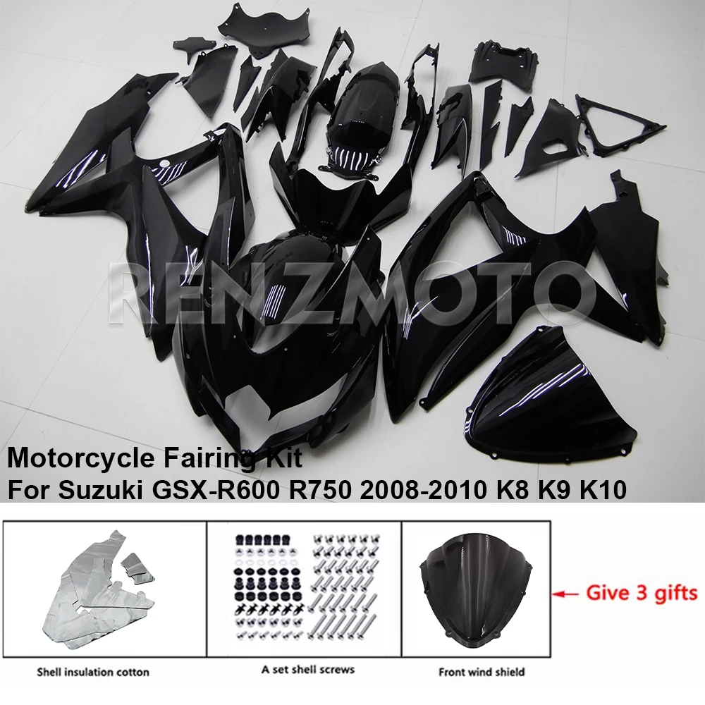 

Motorcycle Set Body Kit Fairing For Suzuki GSX-R600 R750 2008-2010 K8 K9 K10 Plastic Accessories Injection Bodywork S0608-116a