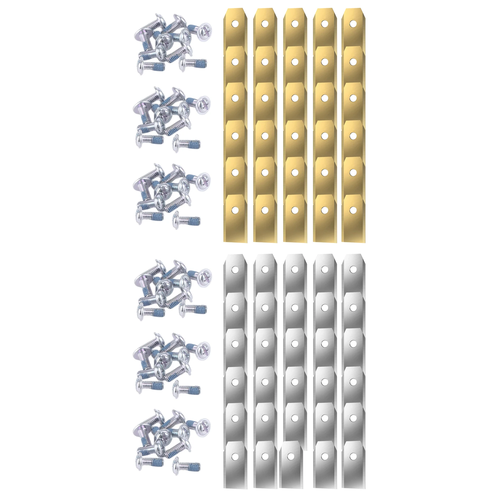 30Pcs For Segway Navimow Smart Lawnmower Replacement Blades With Screws Grass Cutting Blade Set 35x18x0.9MM for Garden Yard Use