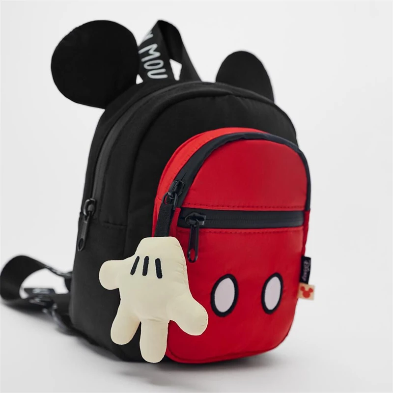 Luxury Children\'s Gift Schoolbag Disney Joint Backpack Mickey Backpack Small Backpack Kindergarten Schoolbag