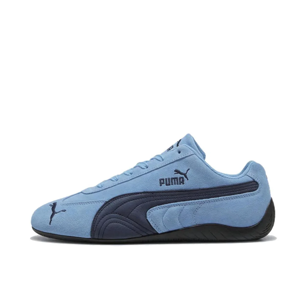 Puma Speedcat Archive Women and Men Navy Blue Retro Leather Lightweight Anti-slip Cushioning Athletic Trainers 398847-01