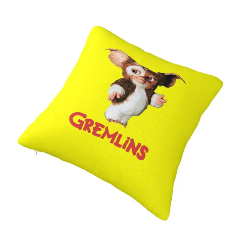 Custom Funny Gremlinse Gizmo Pillow Covers 80s Movie Mogwai Monster Nordic Cushion Cover Velvet Pillowcase