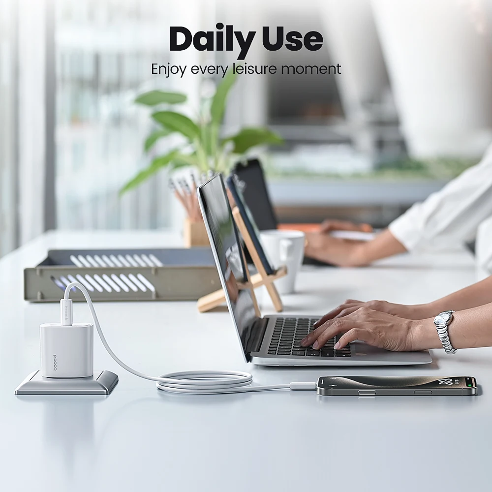 Toocki 25 واط USB شاحن صغير PD شحن سريع دعم PPS نوع C شاحن الهاتف آيفون 17 16 15 14 برو ماكس سامسونج S23 S24 S25