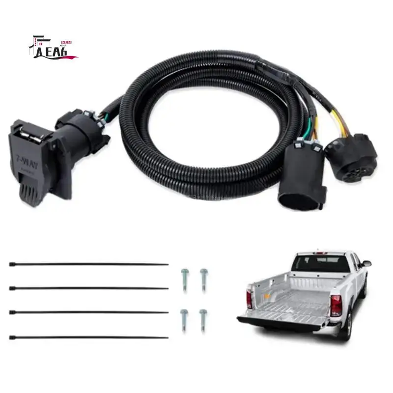 

AEA6-HC3Z-15A416-A Truck Bed Trailer Wiring Harness 7 Pin For Ford Super Duty F250 F350 F450 F550 2017-2022
