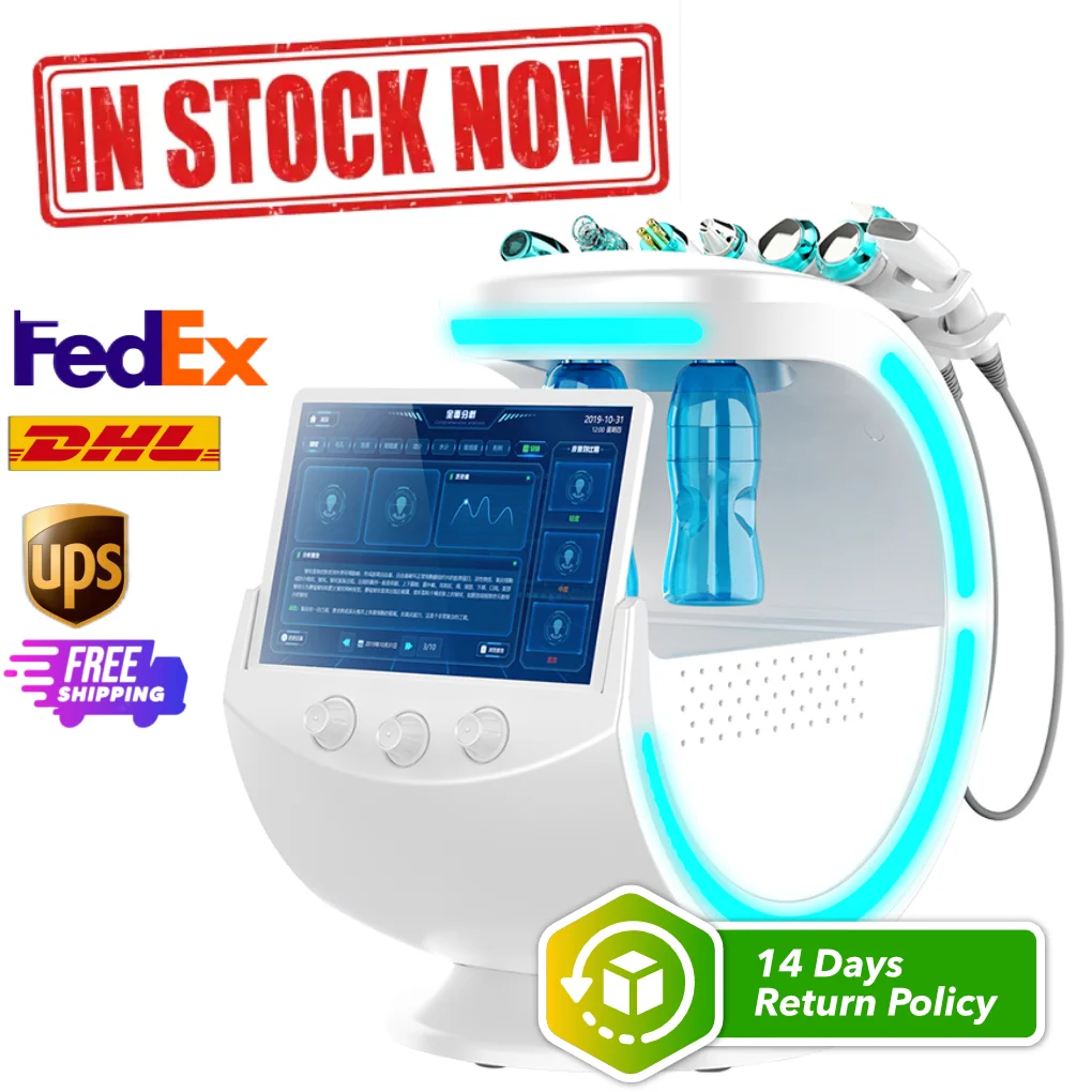 Salon-Quality Facial Machine 7 in 1, Radio Frequency Device, Oxygen Therapy, Home Use Accessory