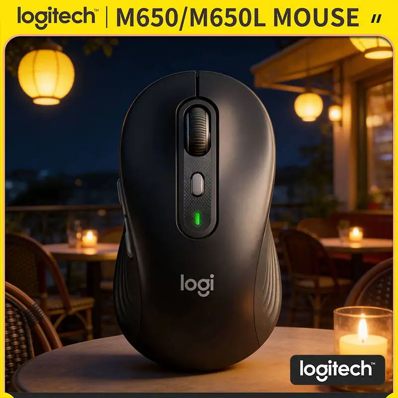 

Беспроводная эргономичная мышь Logitech M650 — мягкая зона для большого пальца, отслеживание точности до 4000 DPI, подключение по Bluetooth/Bluetooth Low Energy, 24 месяца автономной работы