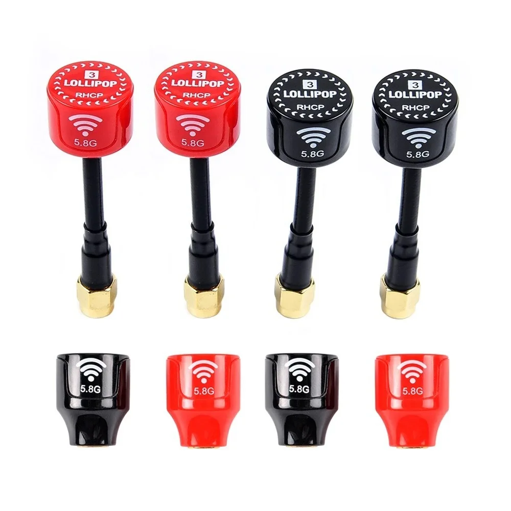 

10PCS 5.8G 3dbi lollipop 3rd generation, elf mini, short mushroom head image transmission antenna, stable signal output