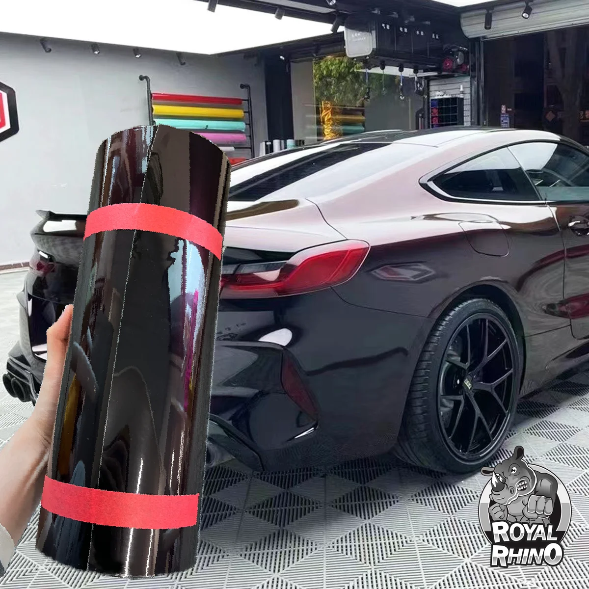 PET Super Glossy Metallic Madeira Magic Color Shift Rainbow Drift Black Red Car Wrap Vinyl Sticker Film 30/50CM*1.52/3/15M