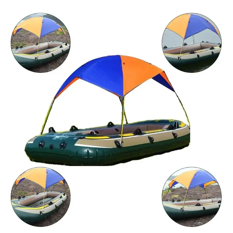 Inflatable Boat Canopy Tent – Folding Sun & Rain Awning for Fishing Boats, Kayaks, Rafts & Inflatable Watercraft 5
