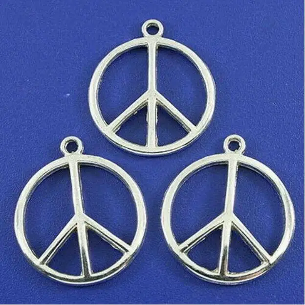 15PC 23MM  Alloy Charm Peace Pendant H3017 H3352