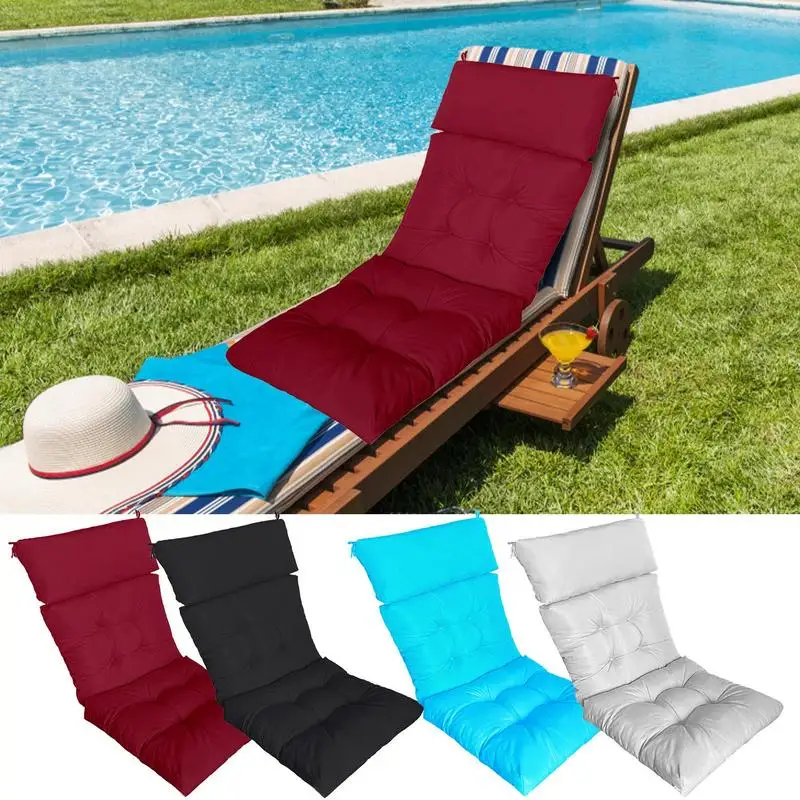 Garden Beach Lounger Cushions Waterproof Sun Lounger Rocking Chair Replacement Cushion Outdoor Chair Cushions For Furniture