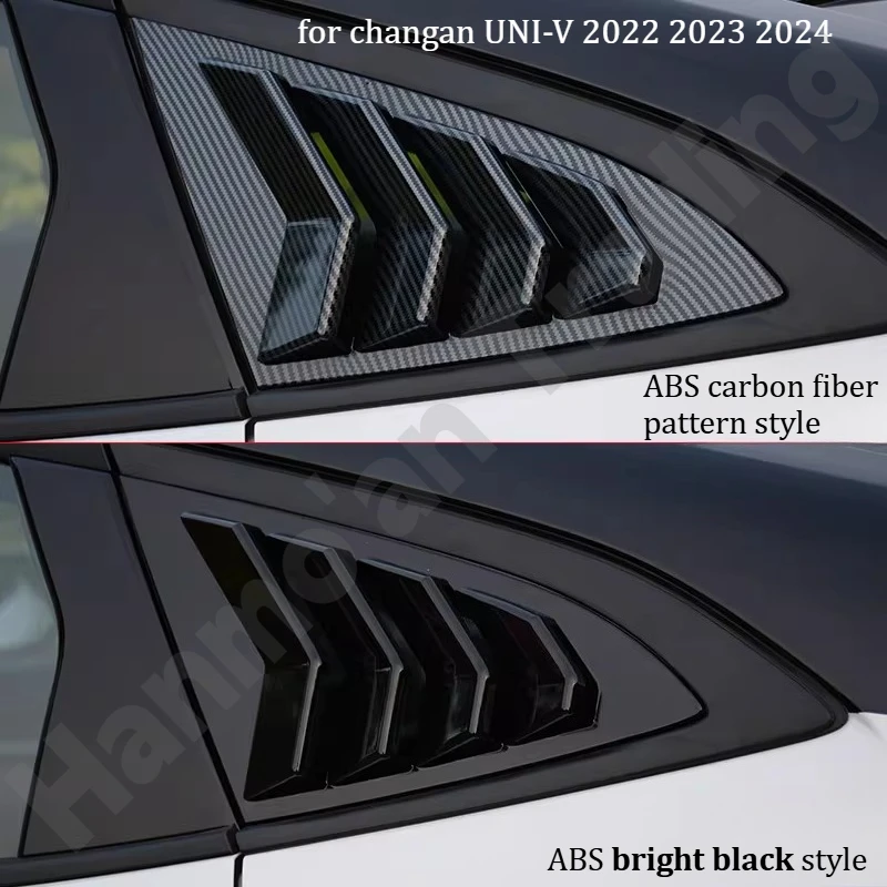 

for changan UNI-V 2022-2024 Special louver decorative frame/rear triangle window appearance/appearance modification accessories