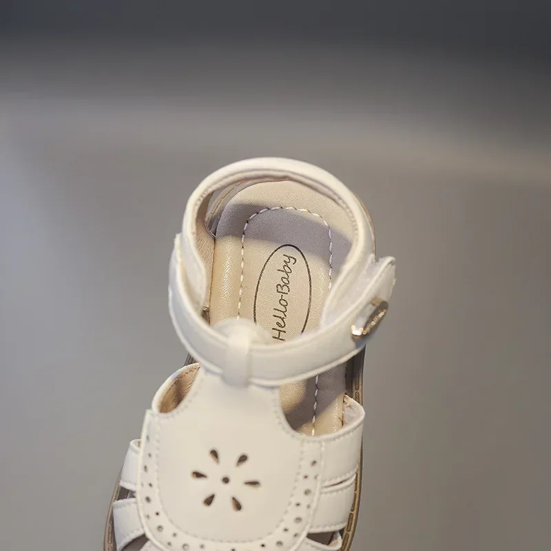 Summer Baby Girls Sandals Roman Style Children Casual Shoes Kids Beach Sandals Comfortable Soft-soled Cut-Outs Infant Shoes