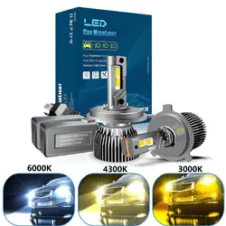 5202 LED Headlight Bulb 9007 HB5 9004 HB1 9008 H13 P13W PSX26W 880 881 PSX24W Car Light 130W 12V 24V 4300K 3000K Automotive Lamp