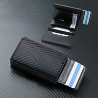 Anti-theft RFID credit card holder minimalist wallet pocket slim card holder card holder pu leather for men and women