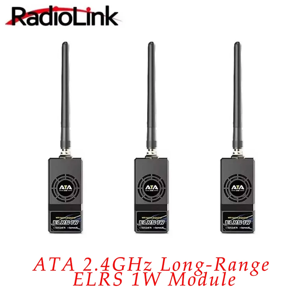

Radiolink ATA 2,4 ГГц ELRS Nano Micro Модуль дальнего действия ELRS 1 Вт с низкой задержкой, совместимый с многомодельными пультами дистанционного управления