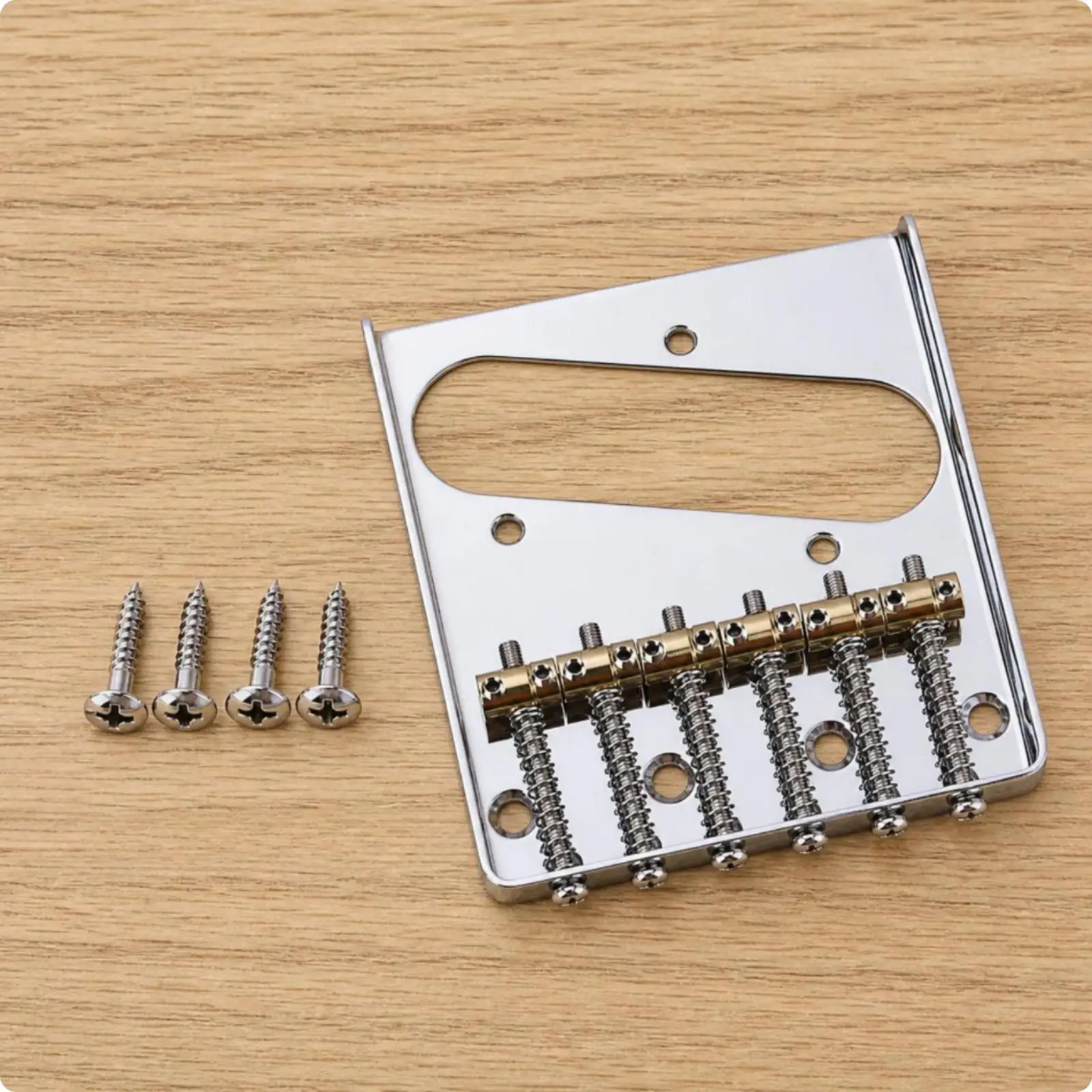 Guitar Bridge Hardware with Micro Tuning Feature for Electric Guitar Performance Upgrade