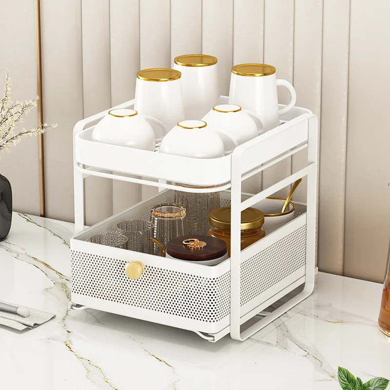 

Cup Holder Water Cup Holder Cup Drain Rack Water Cup Storage Rack with Tray Pull Drawer Glass Cup Holder Wine Glass Rack