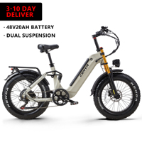 [Ship Form EU] CEAYA A20Pro Electric Bike 20“ Fat Tire E-Bike 1000W Motor 48V/20Ah Bicycle E Mountainbike for Adults Men & Women