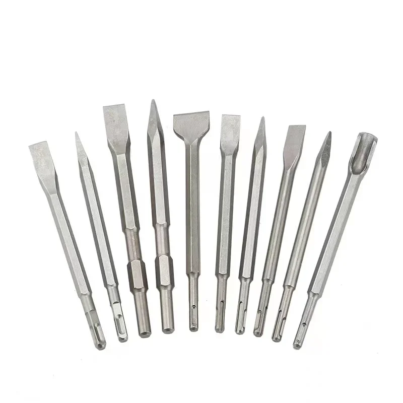 Chisels Sds Max 250mm Electric Hammer Drill Bit Sds Plus 1PCs Point Groove Gouge Flat Chisel Break Concrete Brick Wall Drilling