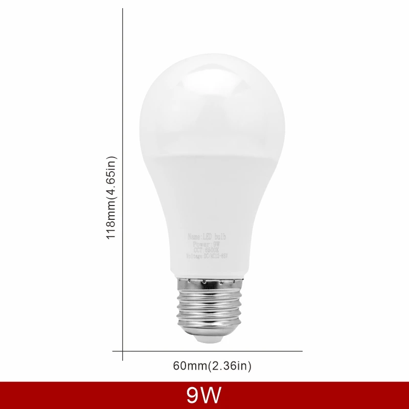 LED-Glühbirne E27 DC/AC 12V-85V 3W 6W 9W 12W 15W 18W 25W Niederspannungslicht 12 Volt Strahlerbeleuchtung Kalt-/Warmweißlampe