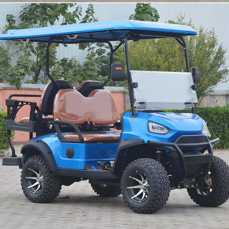 Adjustable Seats Smart Controller 60V Vintage Electric Golf Cart Utility Vehicle for Resort Hotel Garden Airport Transport
