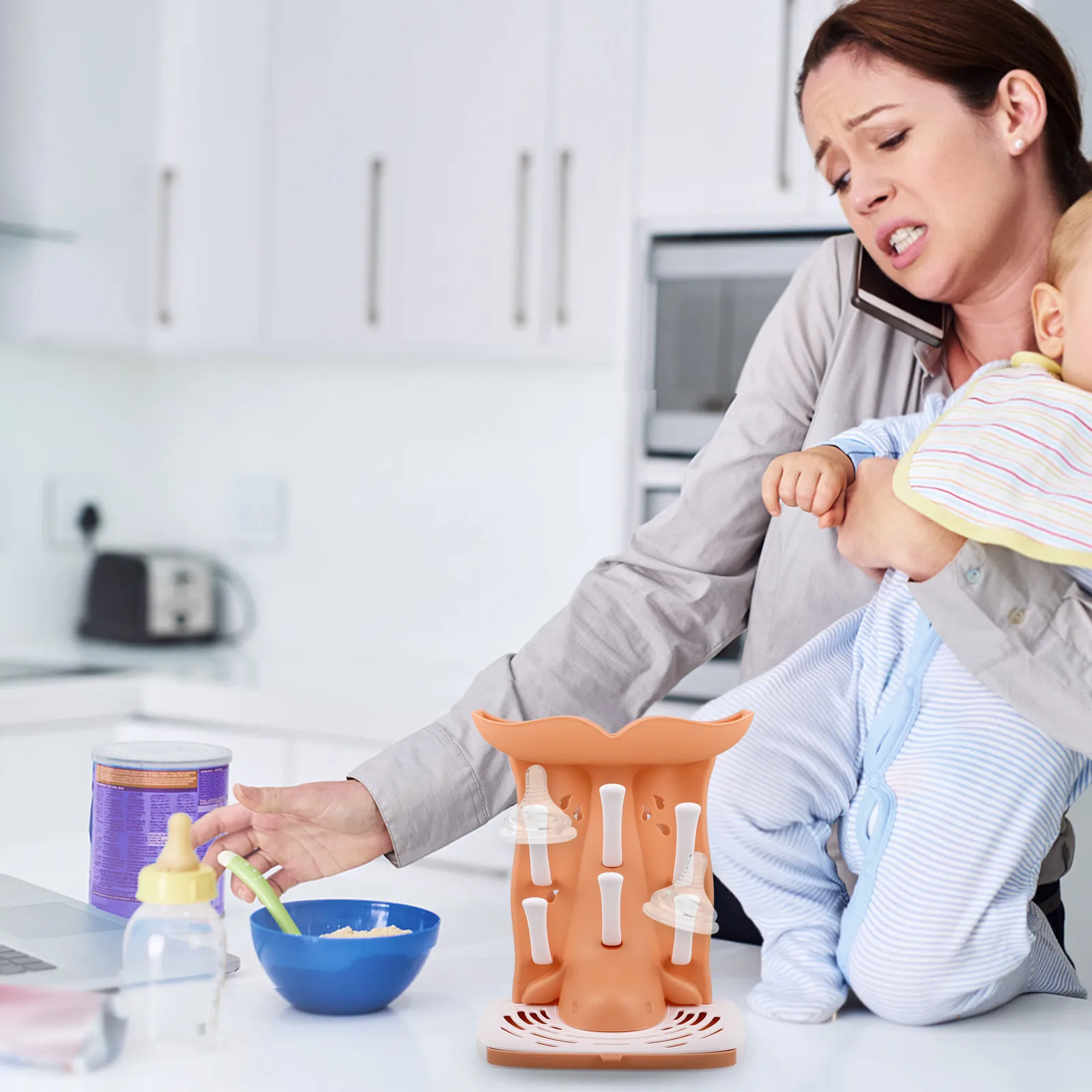 

Многофункциональная сушилка для детских бутылочек: прочная, компактная, настольная подставка для сушки молочных бутылочек – незаменимый аксессуар для детской комнаты