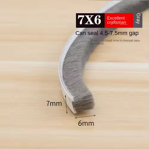 Self-adhesive Bristles Wool Pile Weatherstrip Door Window Brush Seal 7/9 X 5mm 9mm 12mm 15mm 23mm Warm Winter Gray White Brown - Image 18