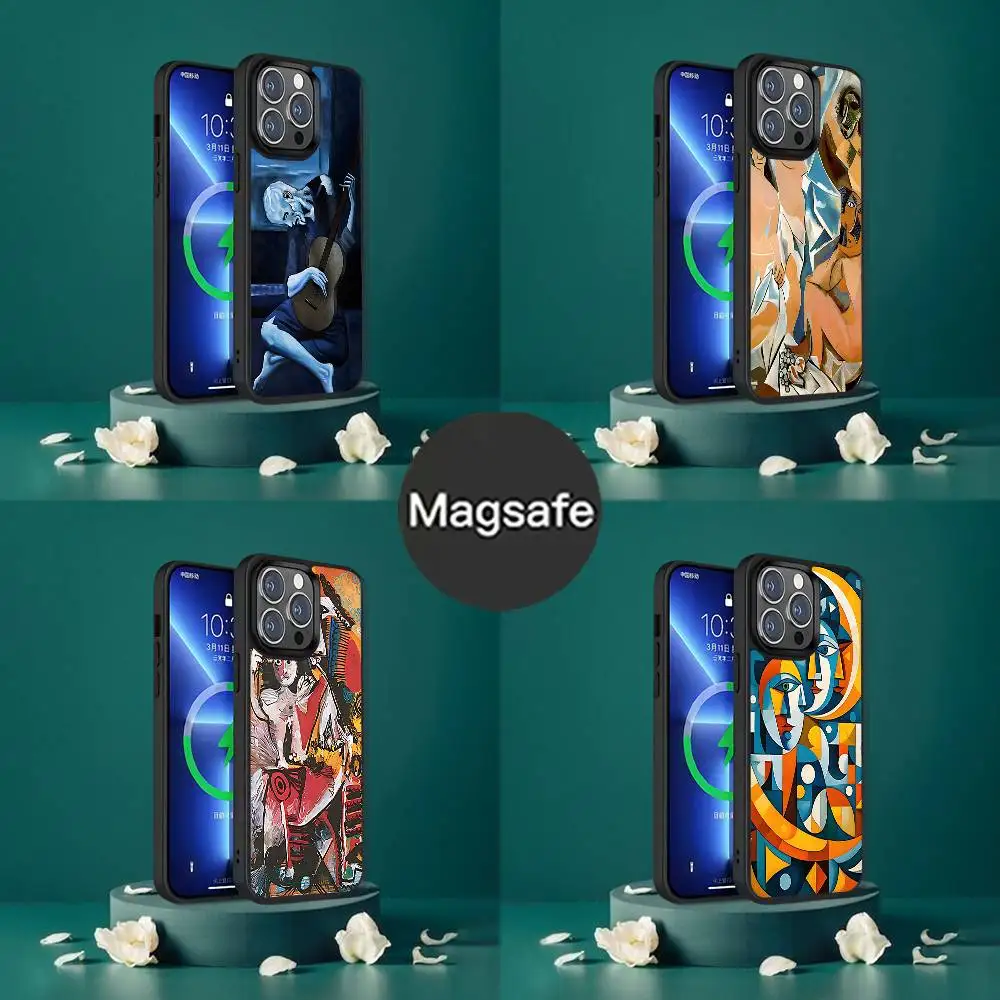 

Art P-Pablo Phone Case For iPhone 17,16,15,14,13,12,11,Pro,Max,Plus,Mini,SE4,E Magnetic Magsafe Wireless Charging