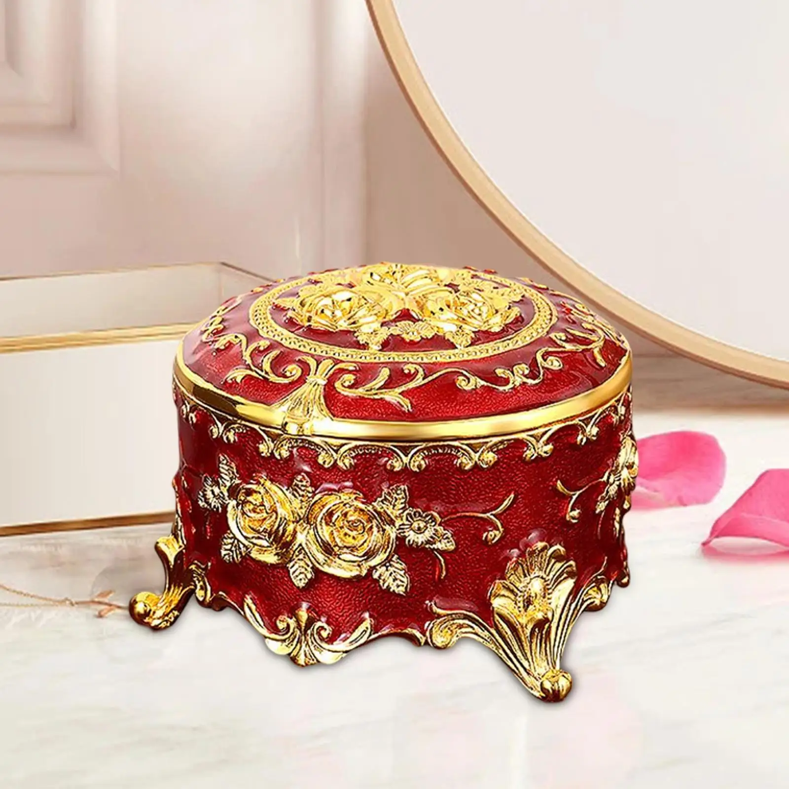 Vintage Jewelry Box Keepsake Gift Box Storage Holder Retro for Earring