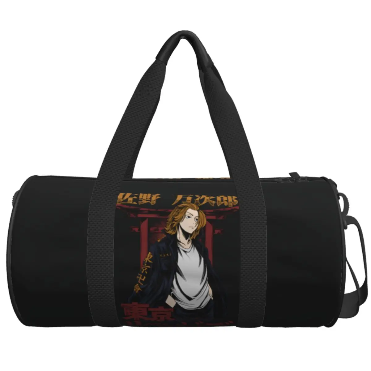 

Спортивная сумка Tokyo Ken Ryuguji в стиле японского аниме, водонепроницаемая, большая, для путешествий и тренировок, дизайнерская сумка-тоут, графическая сумка для фитнеса для мужчин