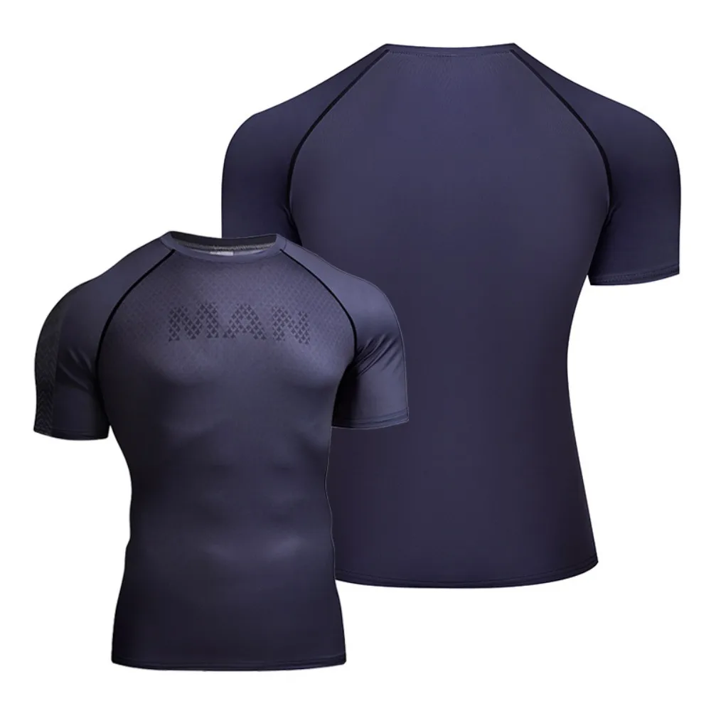 Three-piece Set Mens Workout Shirt - Moisture Wicking Compression Fit T-Shirt for Training, Running, Gym & Outdoor Sports