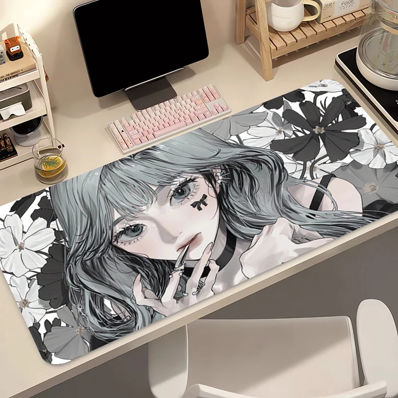 Gaming Mouse Pad Large Computer Anime Girls Office Laptop Mousepad Desk Mat PC Anime Carpet Keyboard Gamer Accessories Table Pad