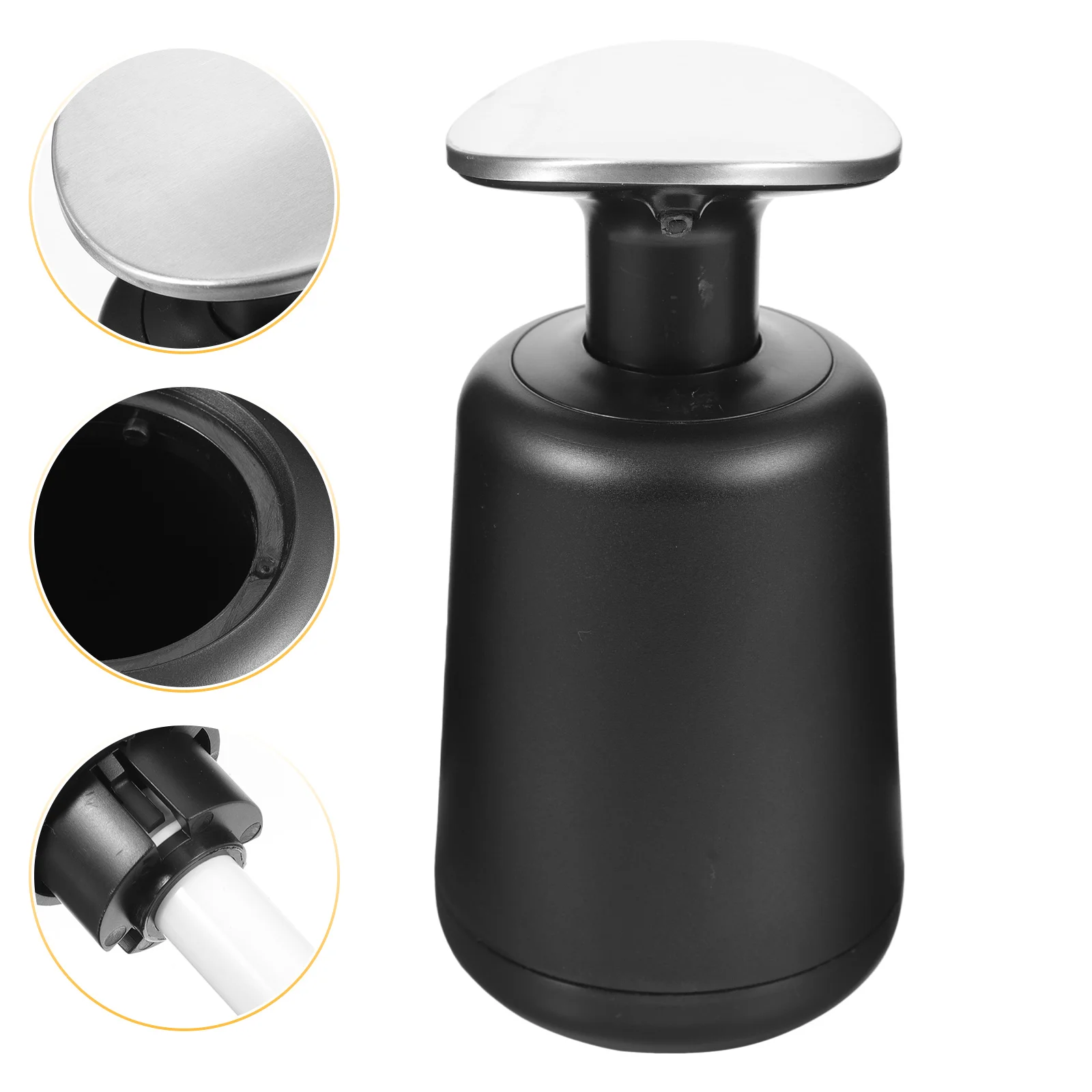 

Conditioner Soap Dispenser Dish for Bathroom Liquid Guest Essentials Kitchen Snail Black Sink Travel