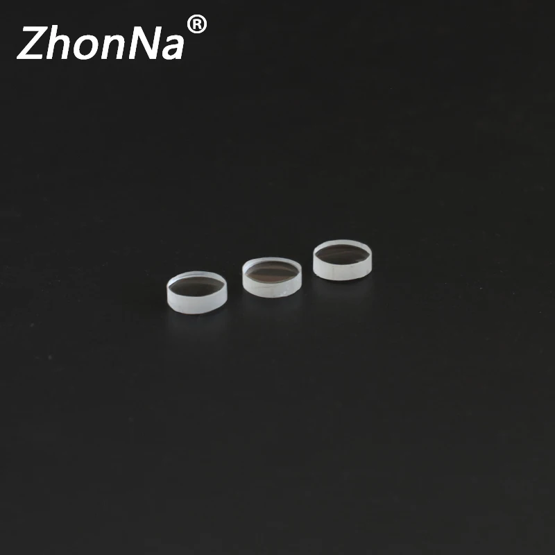 8mm Diameter, 2.5mm Thickness, 5 Degrees, Optical Focusing Lens, Laser Installation Accessories, Glass Material, 400-700nm