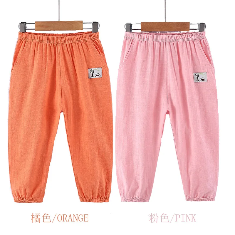 Mückensichere Kinderhose aus Reiner Baumwolle Sommerliche Dünne und Lockere Kinder-Laternenhose Lässige Hosen für Jungen und Mädchen – Detail 23