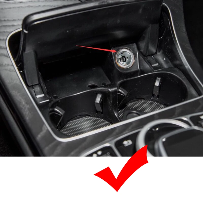 For Mercedes Benz W205 AMG C43 C63 AMG GLC43 GLC63 X253 C Class GLC 10W car wireless charger phone charger charging case