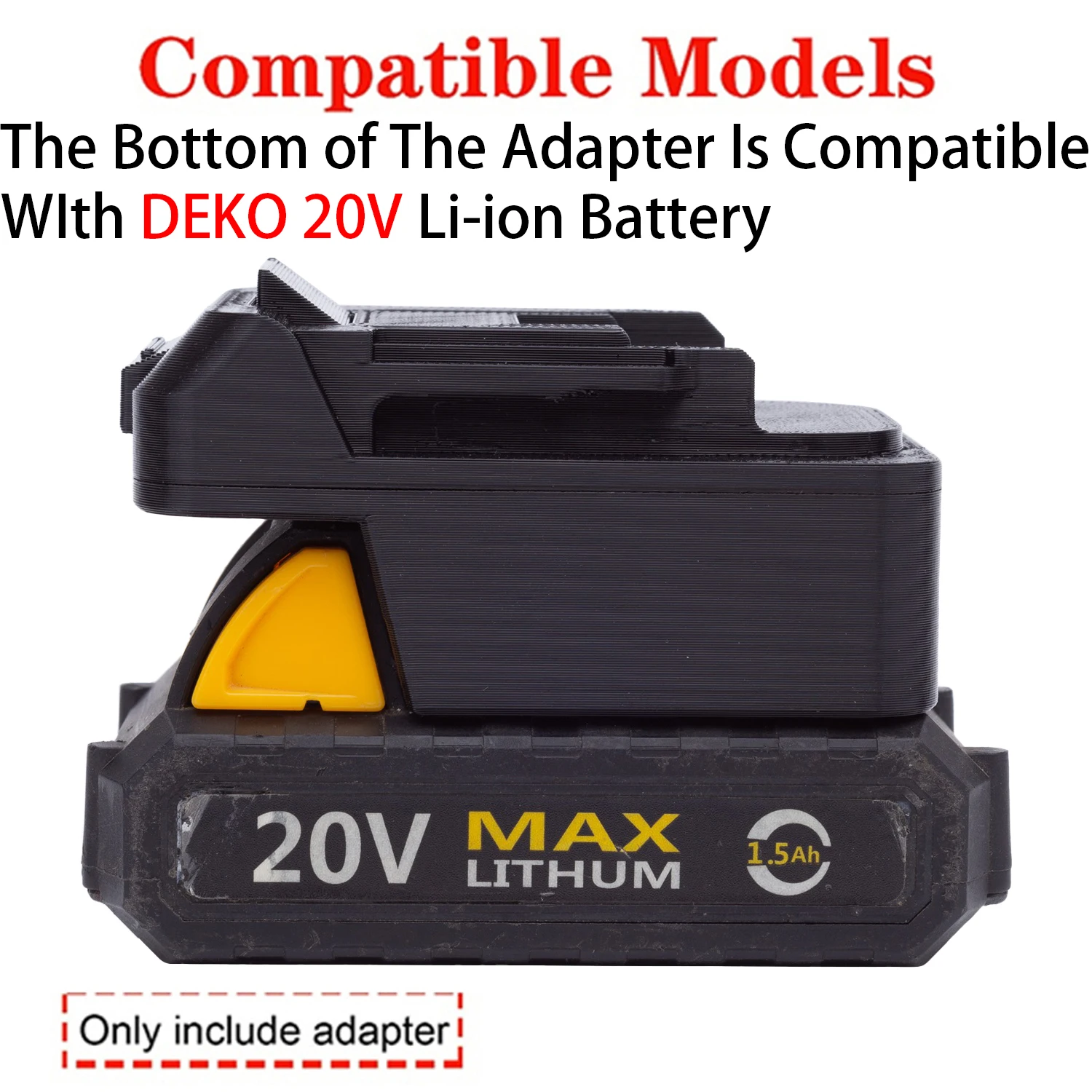 Battery Adapter Converter For Makita 18V LXT Li-ion Tool To DEKO 20V MAX Li-ion Battery Adapter Power Tool Accessory
