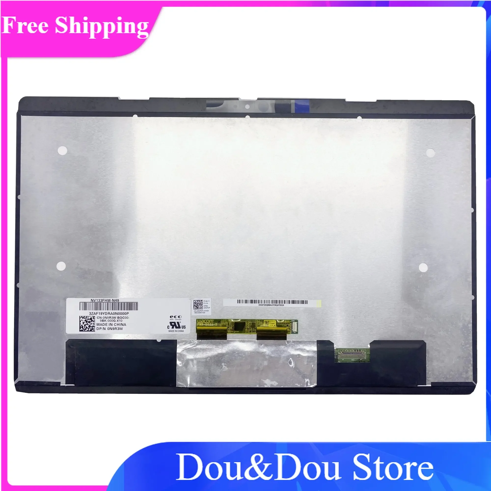 

NV133FHM-N49 13.3 "For Dell Latitude E5310 5300 2-In-1 P96G P96G001 DP/N 0N9R3W Laptop LCD Touch Screen Assembly Digitizer