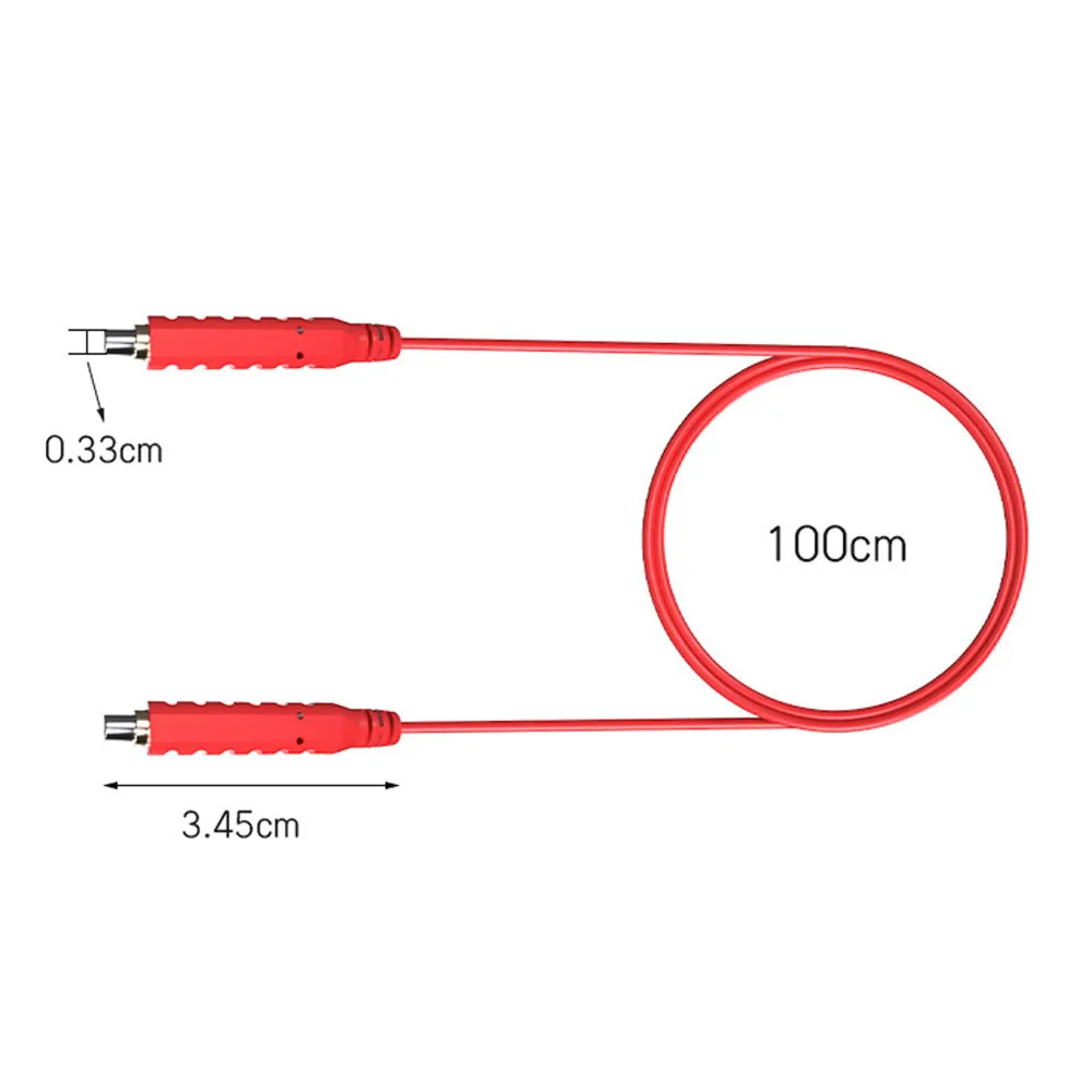 6PCS Magnetic Test Leads AC30V 5A 20AWG Professional Low Voltage Magnetic Jumper Silicone Flexible Jumper Leads for Testing