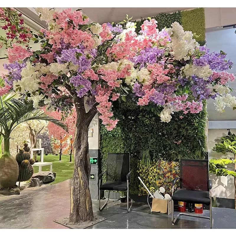 

2,5 м белое вишневое дерево, 8 футов с подсветкой, искусственные вишневые деревья, искусственное японское розовое цветочное дерево для украшения мероприятия