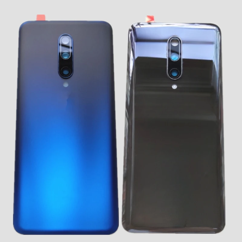 For Oneplus 7 Pro 7pro Glass Back Battery Cover Rear Door Housing Panel Case Replacement with Camera Lens+Adhesive