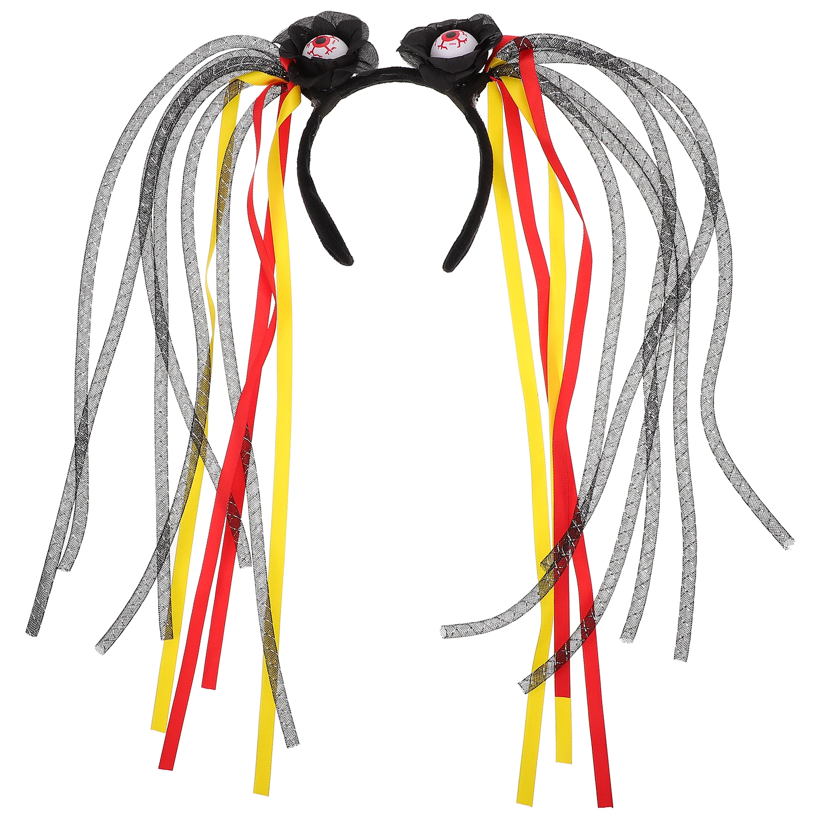 

Skull Headband Costume Accessory Exaggeration Headpiece Hair Hoop Ribbon Fabric Halloween Headdress Party Supply Women's