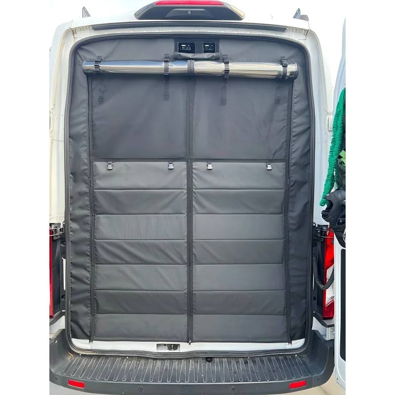 Rear Barn Door Thermal Insect Mosquito Screen For Mercedes Sprinter 2007-2025 High Roof For Keep Winter Warm Windproof Built