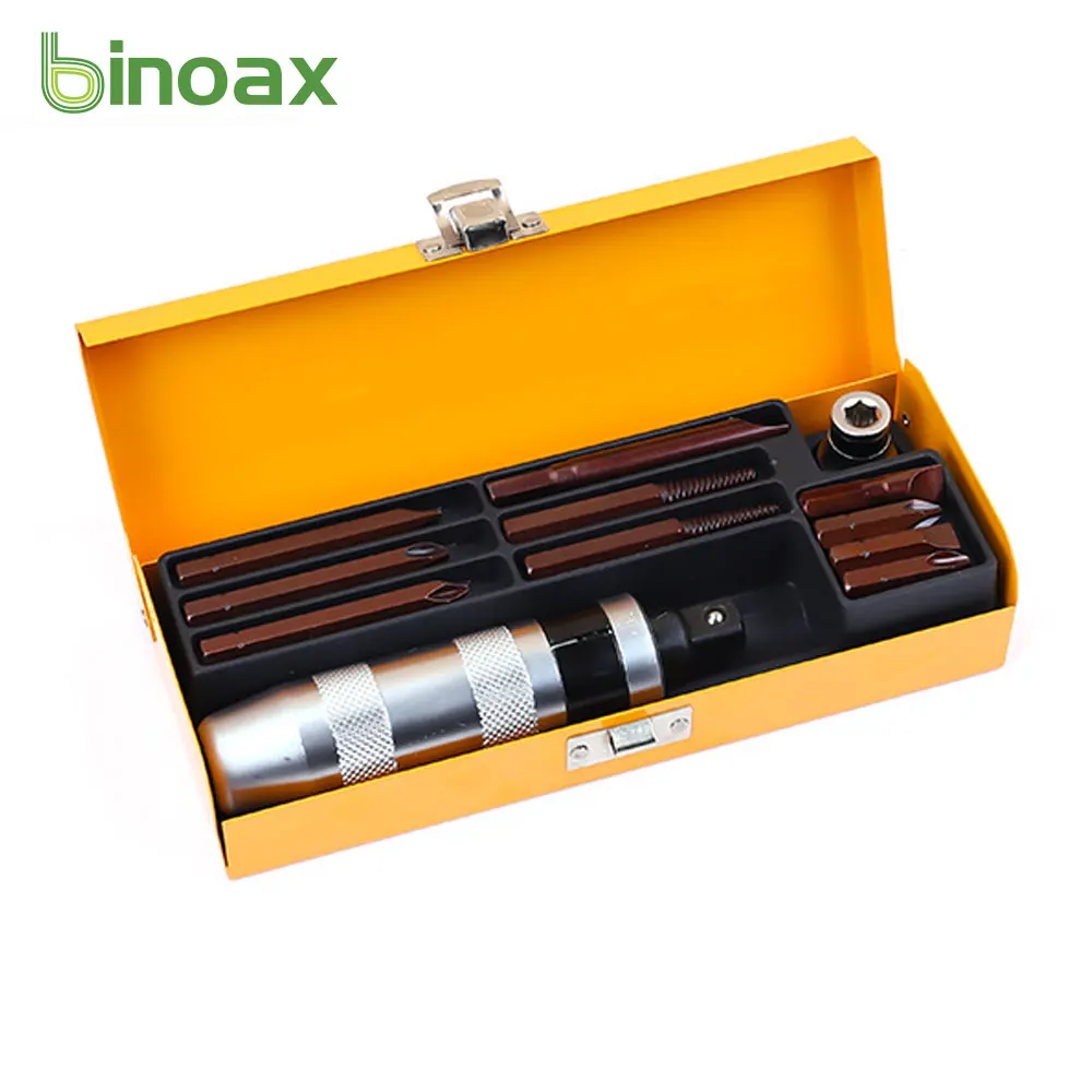 Binoax Manual Hand Impact Driver Set Extractor 12 PCS Impact Screwdriver S2 Durable Disengage Rusted Fasteners Frozen Bolts