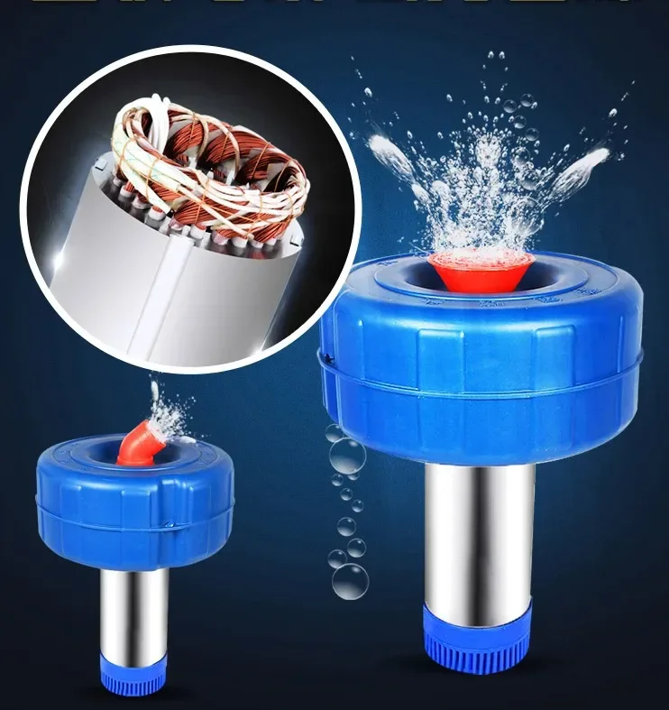 1100W 3 pollici aeratore per laghetto per pesci pompa per ossigeno irrigazione in acciaio inossidabile irrigatore per drenaggio pompa per acqua