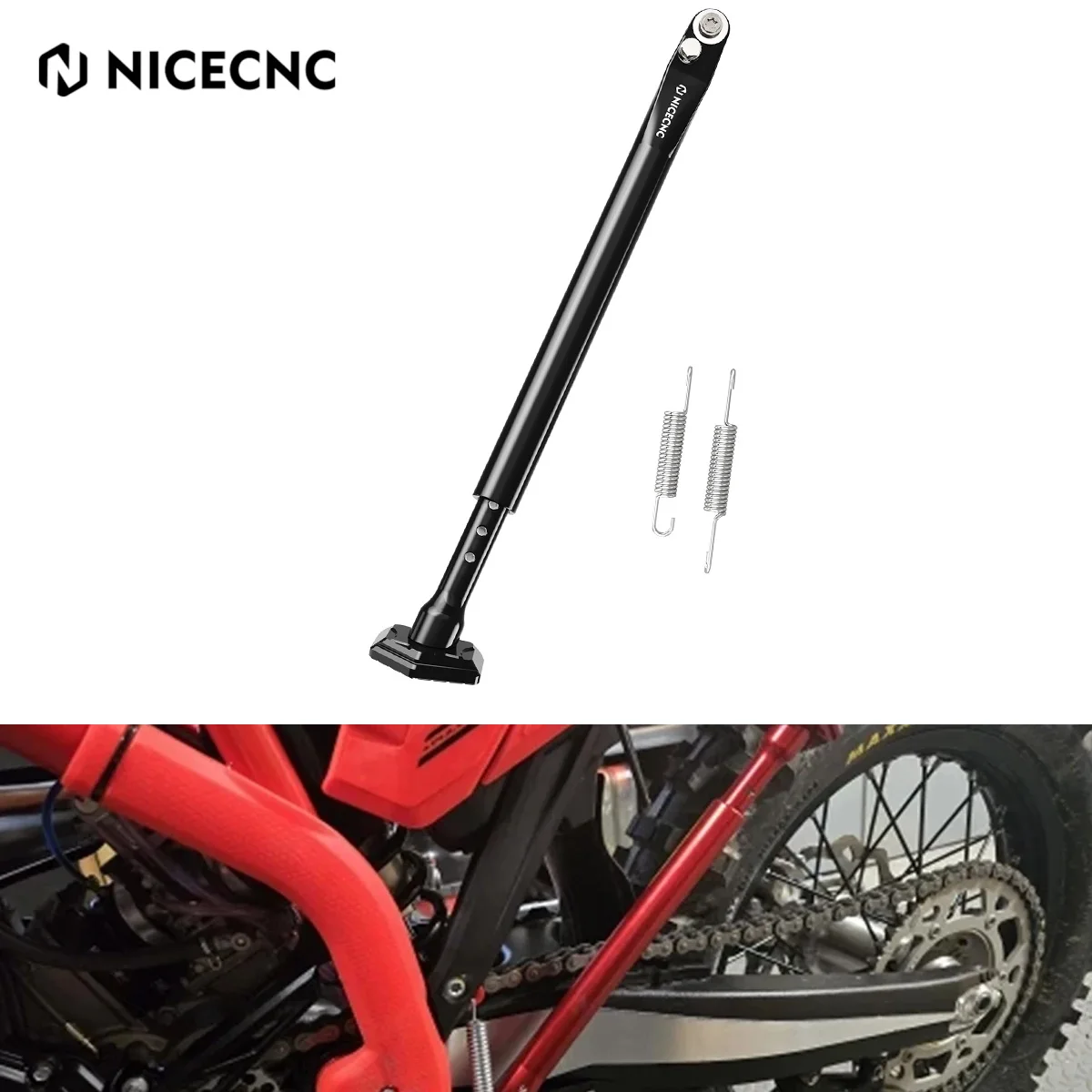 

For Beta Xtrainer 300 2015-2025 RR 300 RR 125 RR RACING 480 430 390 350 300 250 125 2013-2025 Motorcycle Kick Stand Adjustable