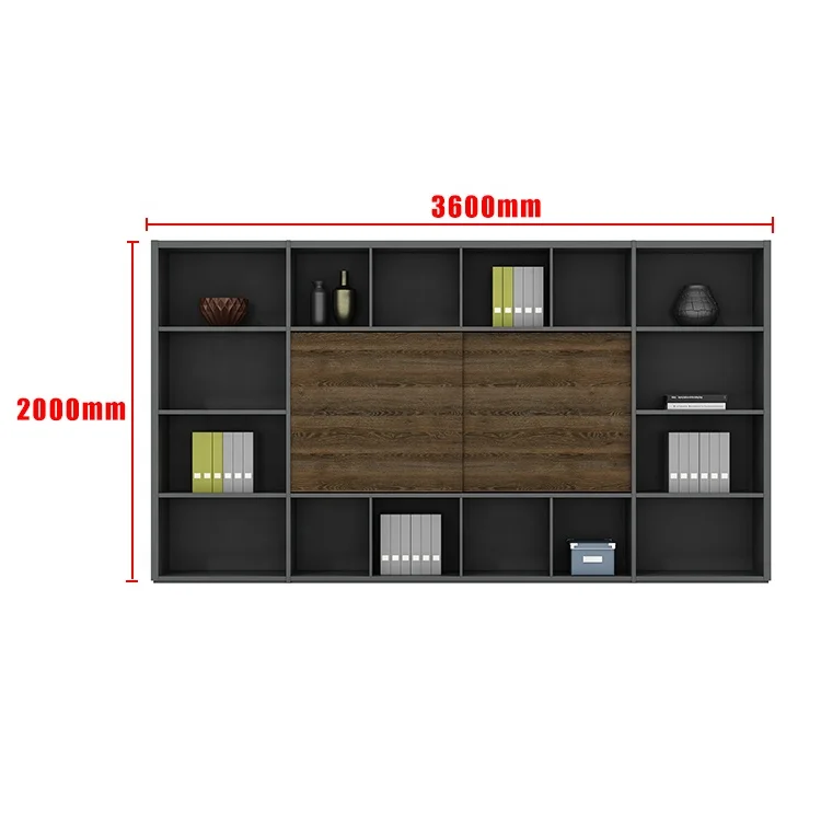 Custom Office Furniture Home Living Room Laptop Wood Drawer Bookshelf File Wall Storage Cabinet