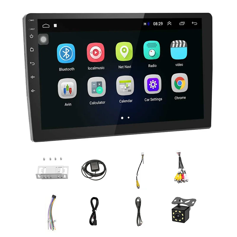 

Car Stereo Double Din Android Navigation Stereo 10.1 Inch HD Press Screen in Dash Car Stereo with Bluetooth GPS WiFi FM Radio