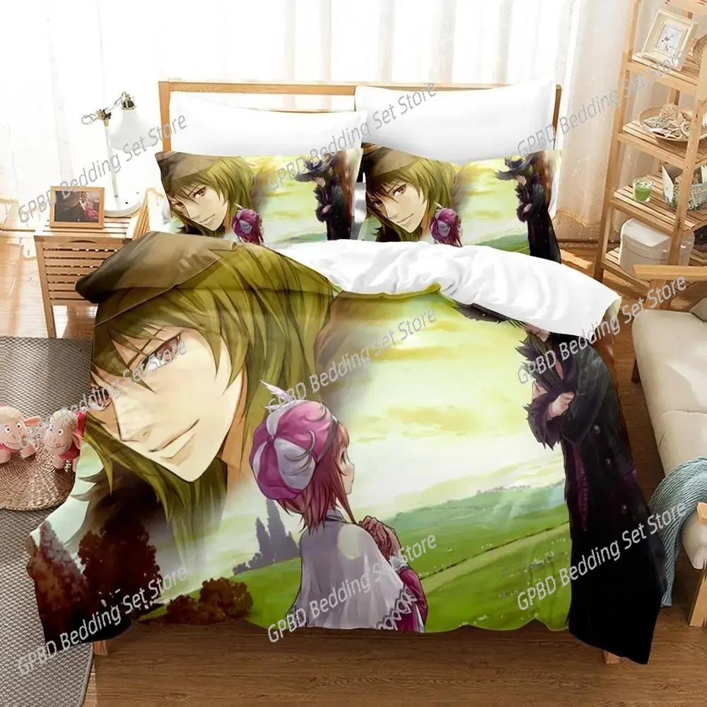 

Atelier Totori The Adventurer of Arland 3D Bedding Set Duvet Cover Pillowcases Single Twin Full Queen King Size Home Decor Gift