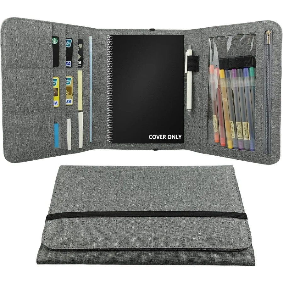 غطاء فوليو متوافق مع حامل بطاقة العمل Rotbook Everlast Fusion متعدد الحجم مقاس A5 مقاس 9.6 بوصة × 7.4 بوصة #1